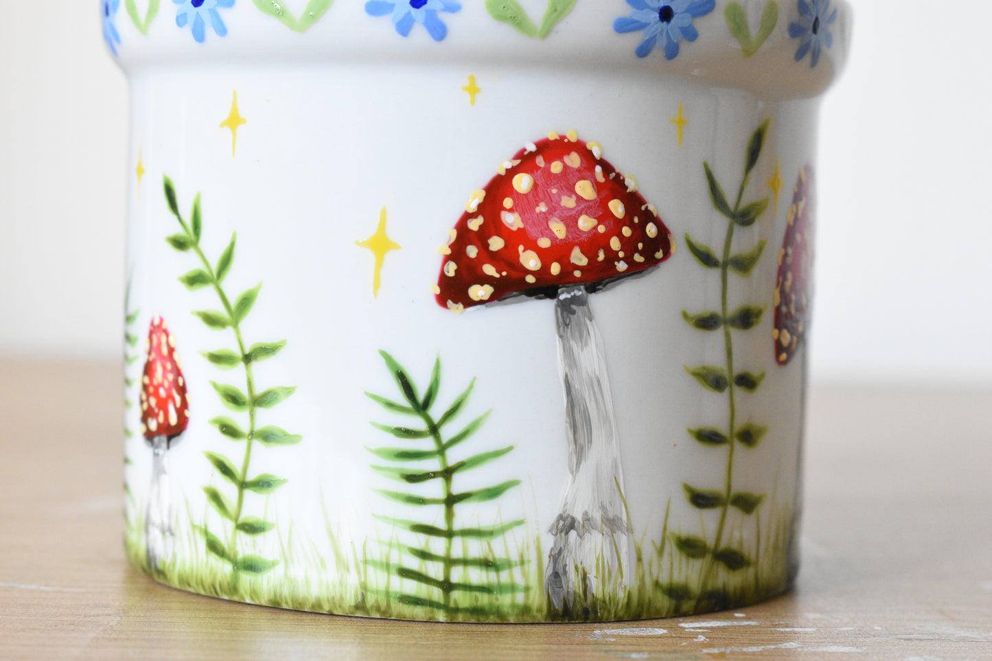 Upcycled Mushroom Sugar Jar