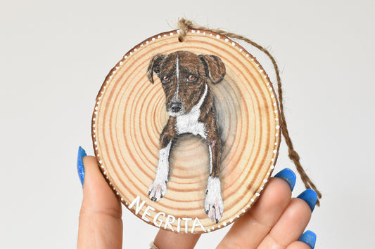 Wood Slice Pet Ornament