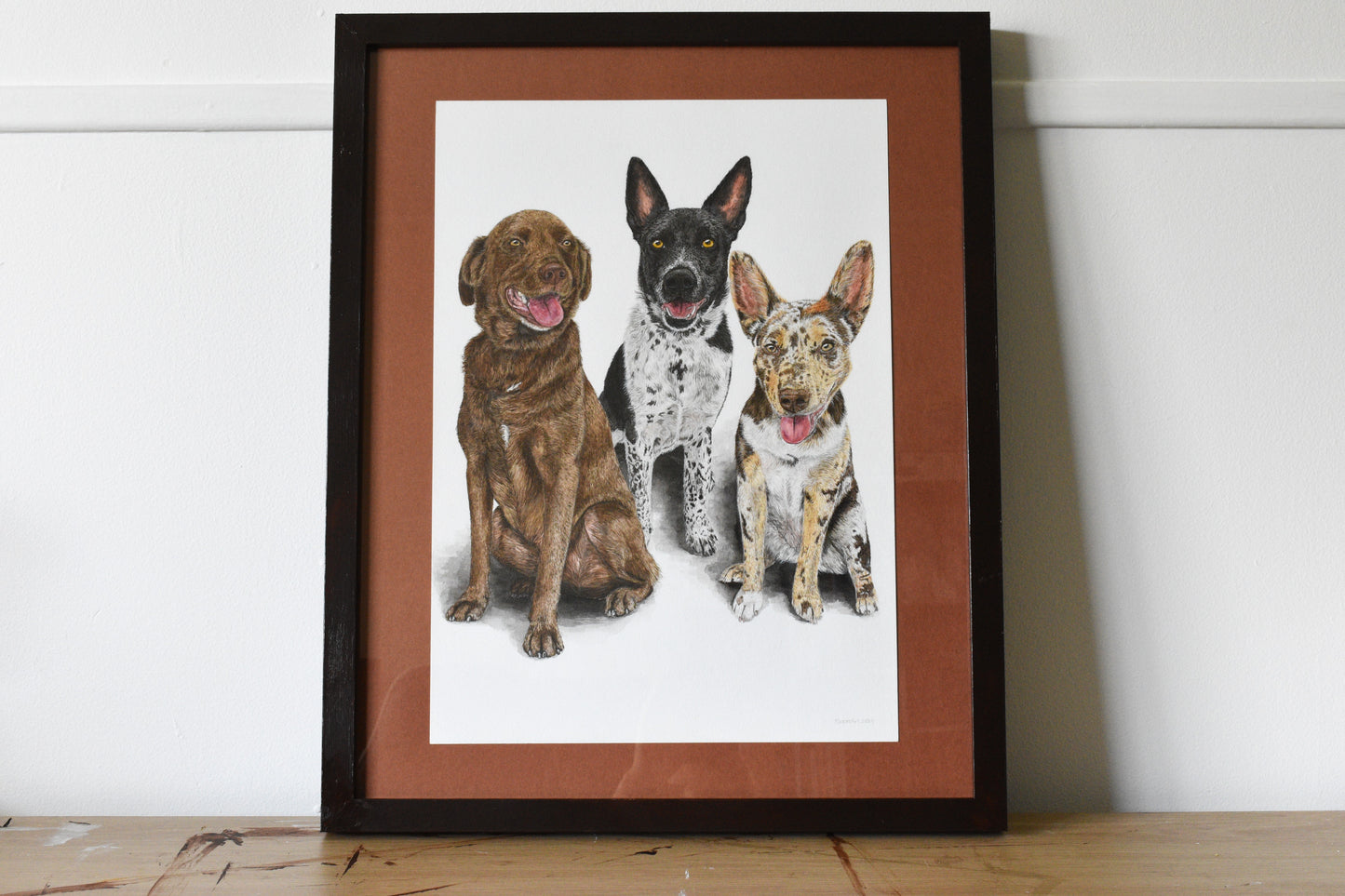 Traditional Paper Pet Portrait