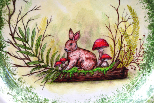 Woodland Bunny Display / Trinket Plate