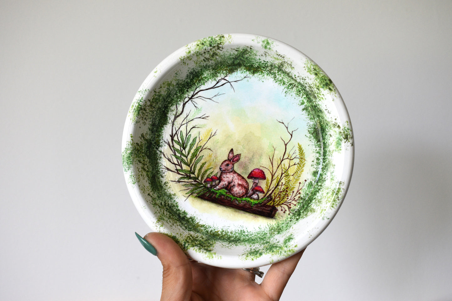 Woodland Bunny Display / Trinket Plate