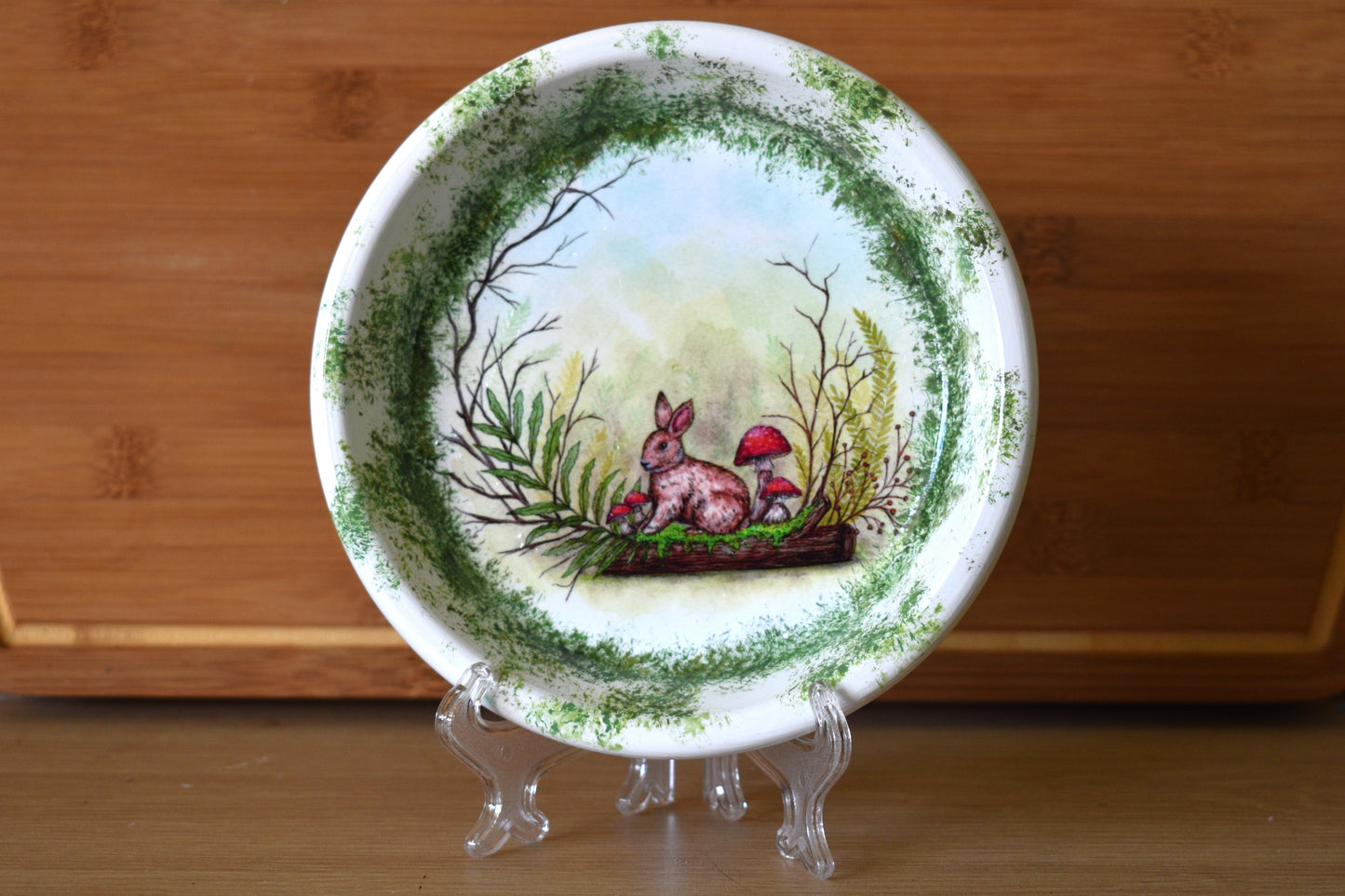 Woodland Bunny Display / Trinket Plate