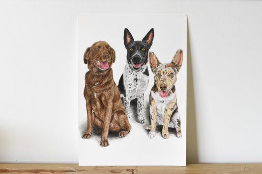 Traditional Paper Pet Portrait