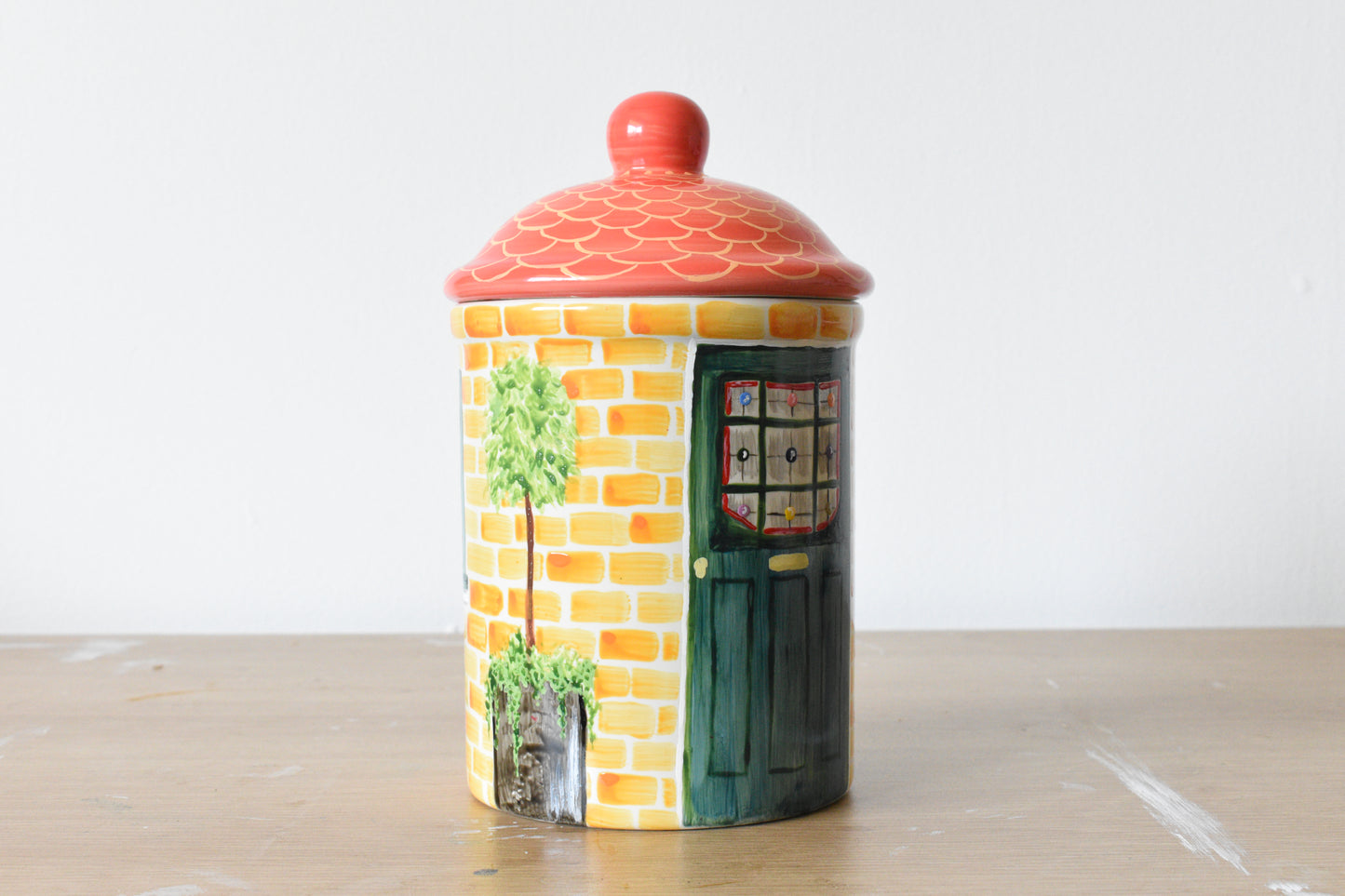 Upcycled Cottage Cookie Jar