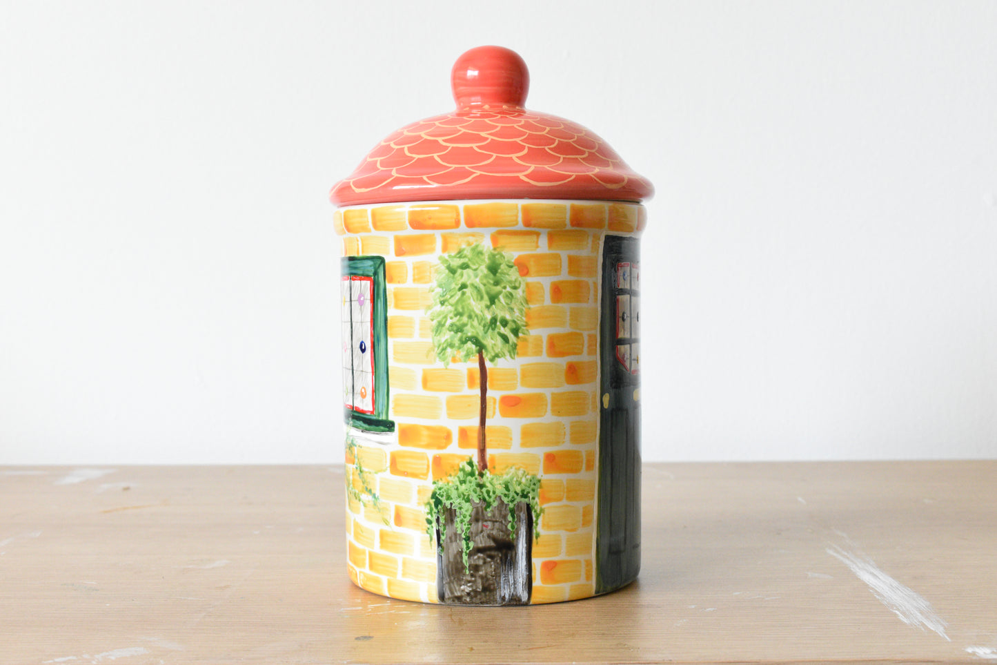 Upcycled Cottage Cookie Jar