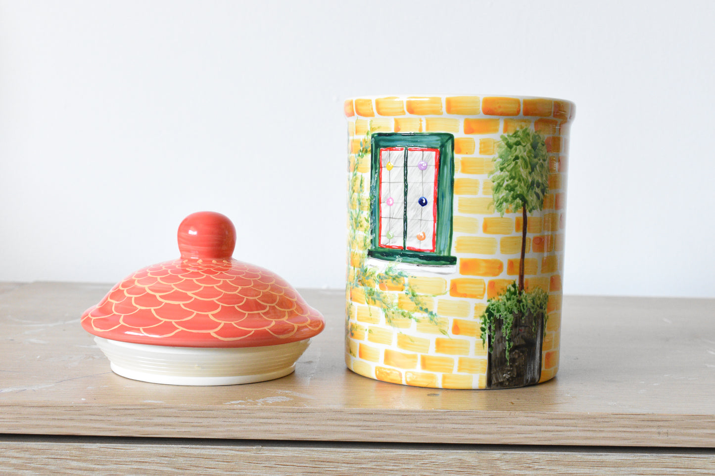 Upcycled Cottage Cookie Jar