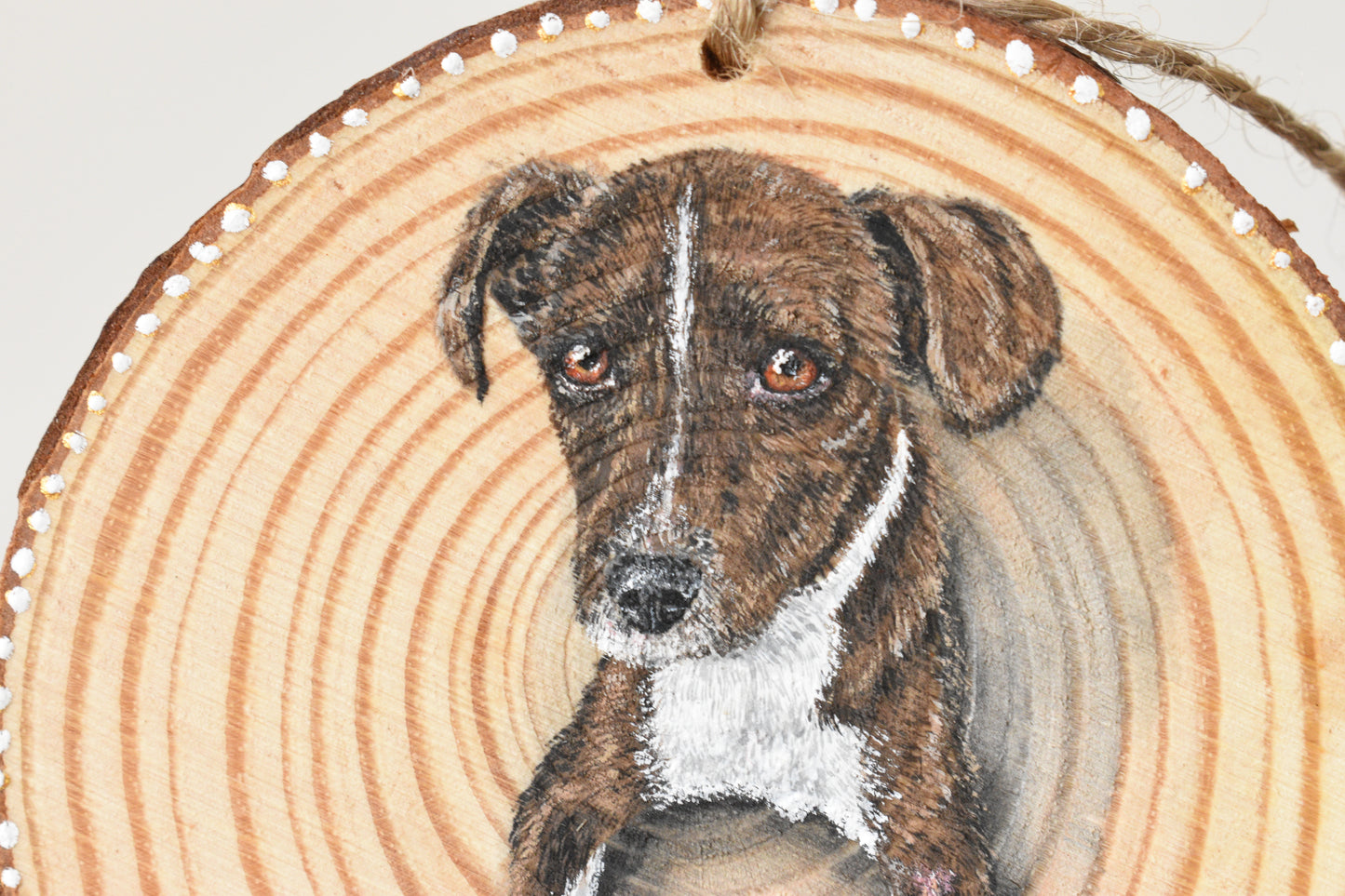 Wood Slice Pet Ornament