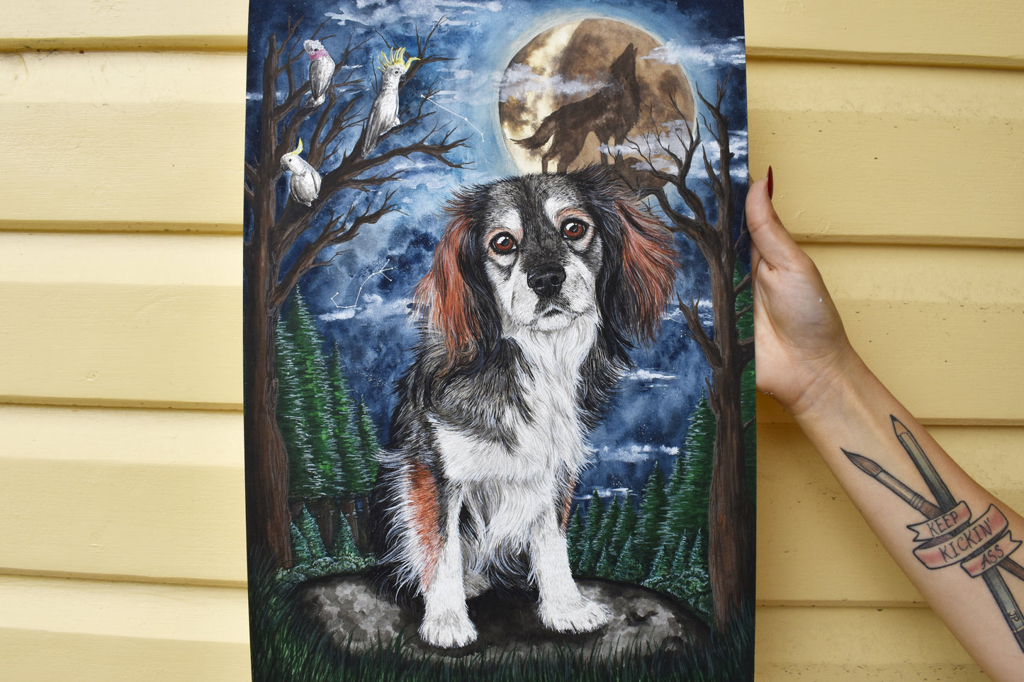 Traditional Paper Pet Portrait