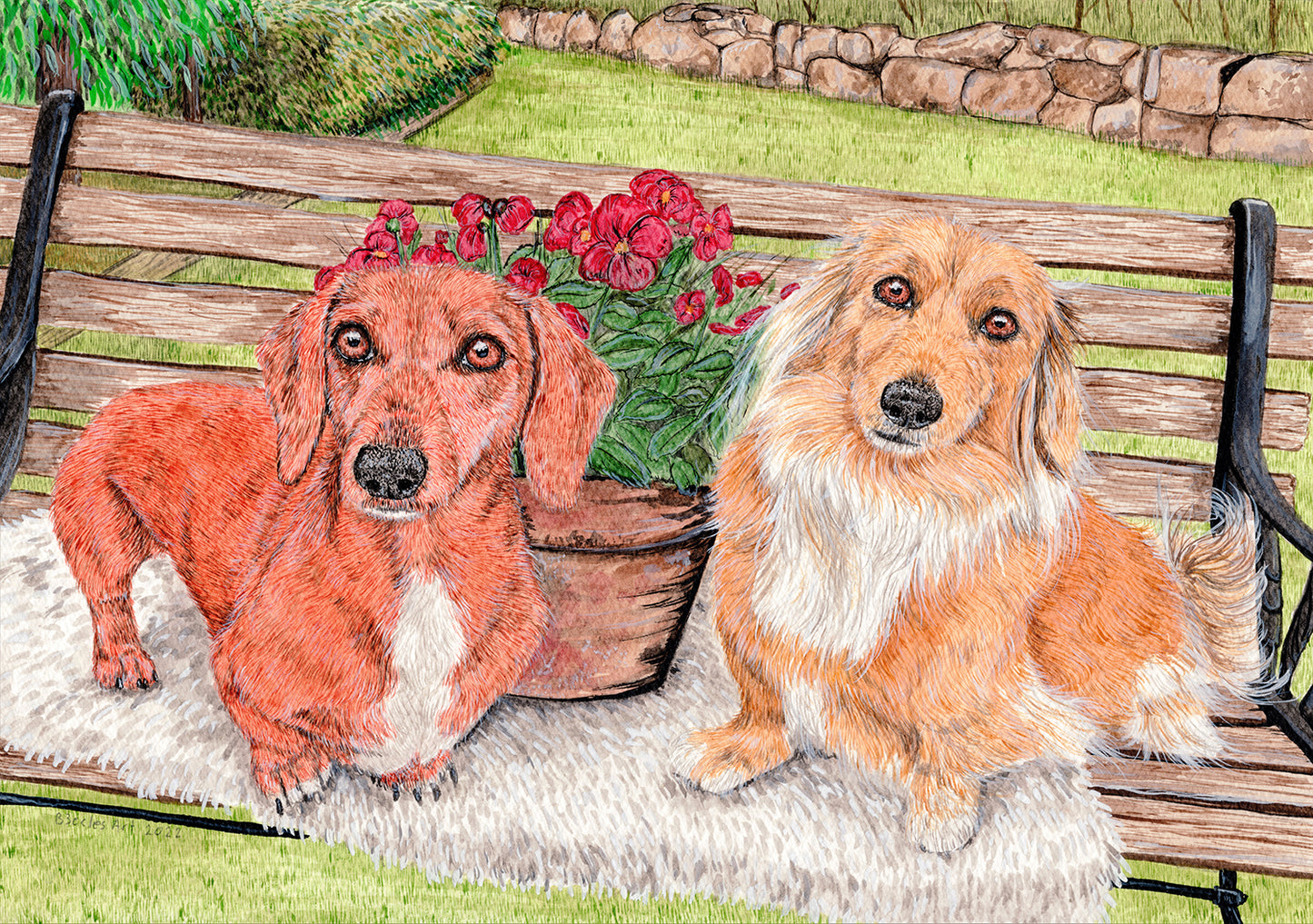 Traditional Paper Pet Portrait