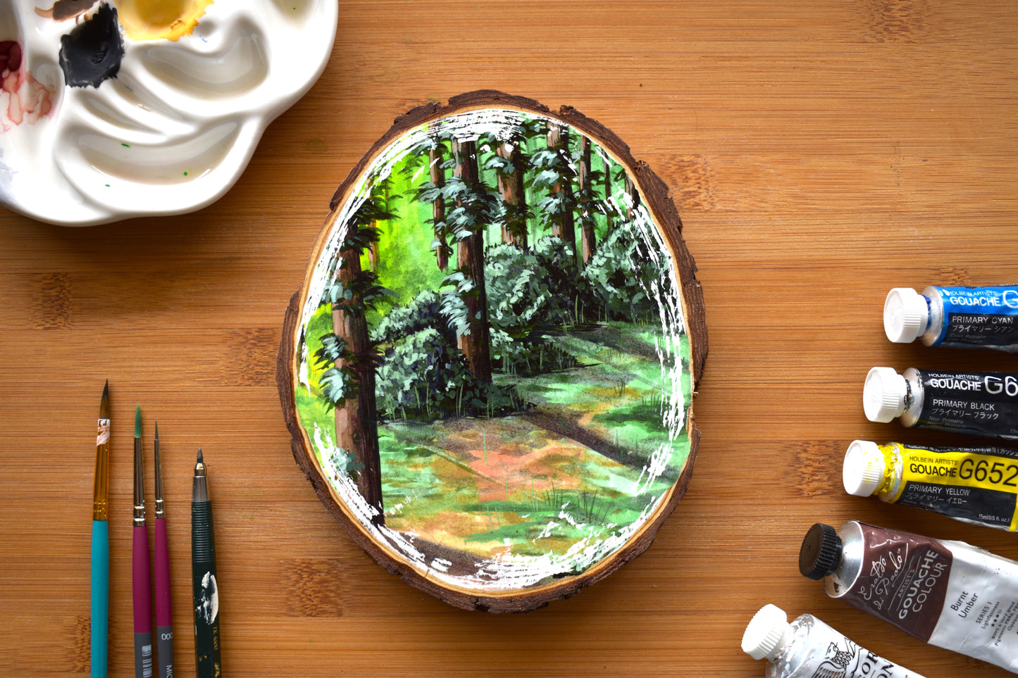 Woodland Forest Wood Slice